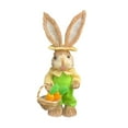 thumbnail image 1 of NAOJIE 13.7" Easter Straw Bunny Figurine Tabletop Decor & Sisal Rabbit Spring Party Garden Table Decor(H),Easter Bunny Decorations,Easter Bunny Figurines,Easter Bunny, 1 of 6