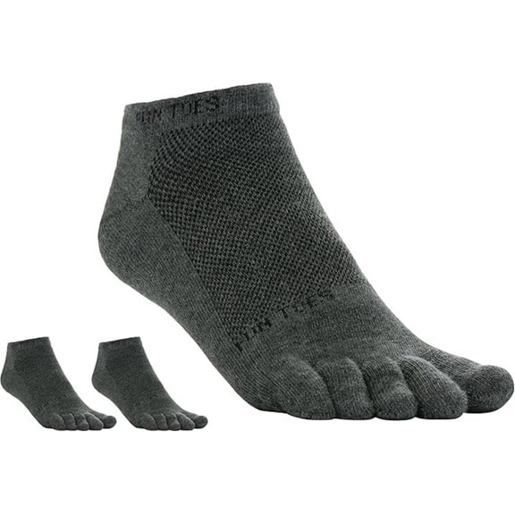 FUN TOES Men Cotton Toe Socks Breathable Mesh 3 Pairs