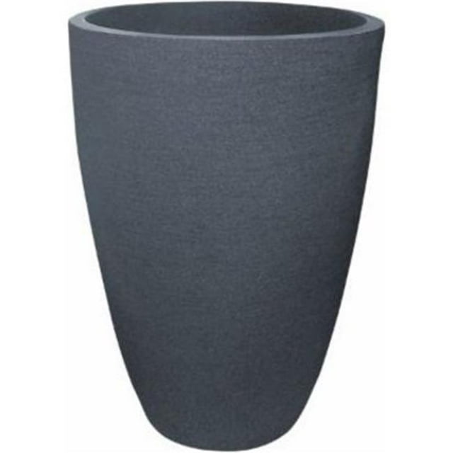 Japi JVOM38C 38 in. Modern Conic Planter - Charcoal