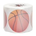 thumbnail image 4 of Officeship 250 PCS 2" Dia Basketball Sticker, Sports Ball Stickers, 4 of 8
