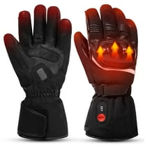 Savior Heat Heated Gloves, Electric Rechargeable Heated Hand Warmer Ski Gloves for Men Women, Waterproof & Windproof Touchscreen Gloves for Cycling, Hunting, Skiing, Motorcycle