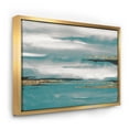 thumbnail image 1 of Designart - Glam Teal Watercolor II - Modern & Contemporary Framed Canvas, 1 of 3