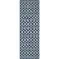 thumbnail image 1 of Safavieh Courtyard Navy Indoor Outdoor Rug - Runner 2'3" x 6'7", 1 of 1