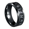 thumbnail image 2 of Fiudx Anillo de Acero de Titanio, Elegante Diseño Giratorio para Hombre, Material Duradero y Resistente a La Decoloración, Cómodo de Llevar, Joyería de Compromiso para Parejas, Regalo Ideal para Cual, 2 of 6