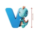 thumbnail image 2 of Fiudx Ofertas y liquidaciones Colgante de dinosaurio de 26 letras de acrílico para Navidad, colgante decorativo para fiesta de dinosaurios, 2 of 2