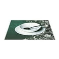 thumbnail image 3 of Ryvnso Placemats Set of 4 Art Silver Green Dining Mats Heat-Resistant Non-Slip Washable Table Mat, 3 of 8