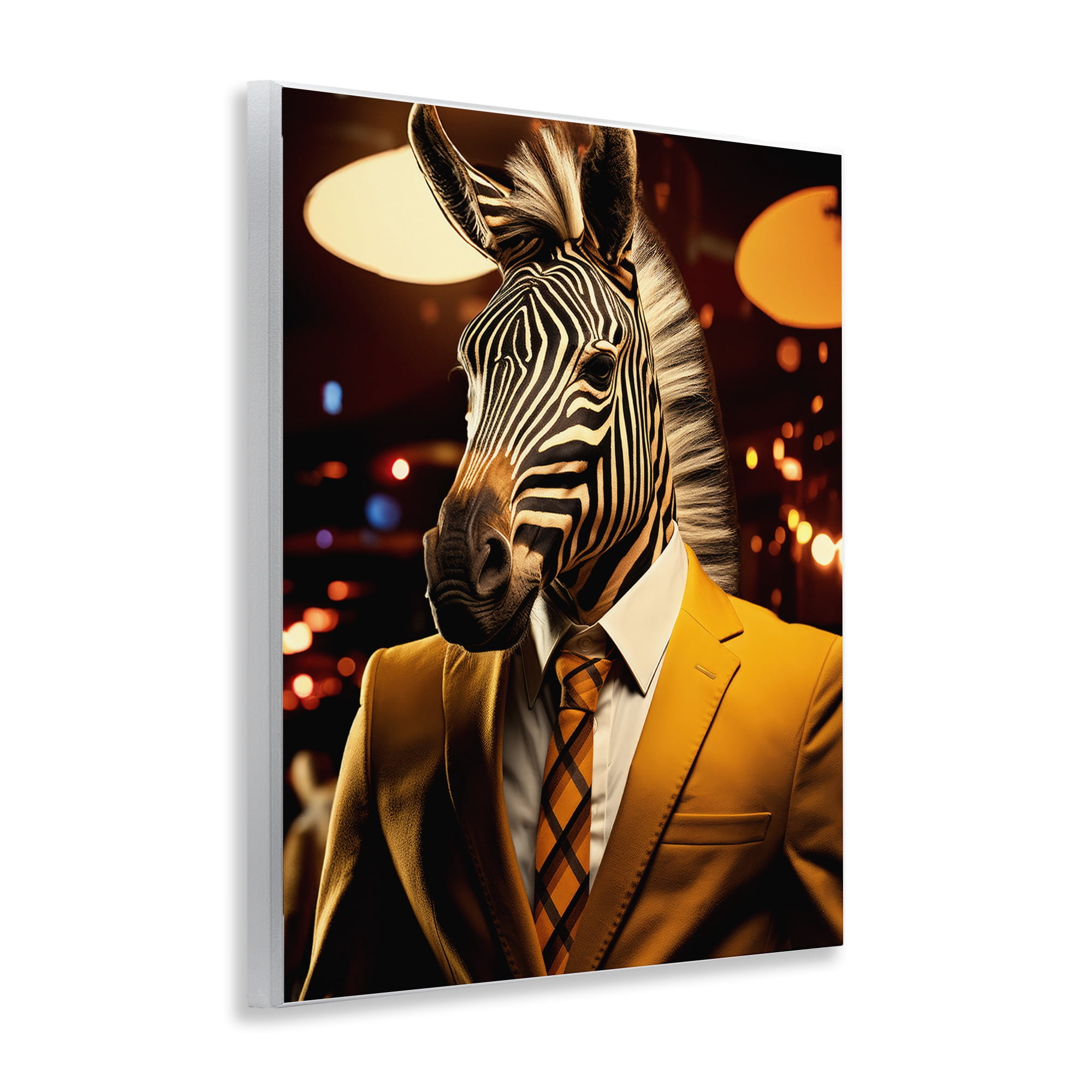 Stupell Industries Trendy Debonair Zebra Wall Plaque Art, design by Ray Powers