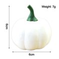 thumbnail image 2 of 16PCS Harvest White Artificial Small Pumpkins Simulation Vegetables for Halloween Thanksgiving Home Kitchen Outdoor Embellishing, 2 of 5