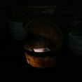 thumbnail image 6 of Sunnydaze Spiraling Barrel Resin Outdoor Water Fountain with Light, 6 of 9