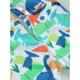 thumbnail image 4 of SUNSIOM Kid Boy Swimming Romper, Rash Guard Swimwear Short Sleeves Cartoon Dinosaur Print Quick Dry Swimsuit with Cap, 4 of 9