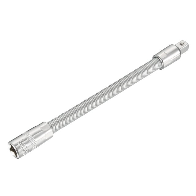 Unique Bargains 1/4' Drive Flexible Ratchet Socket Adapter Extension Bar