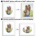 thumbnail image 6 of Americanflat 11x14 Picture Frame with Oval-Shaped Mat Shatter-Resistant Glass elevate cherished photos - White, 6 of 9