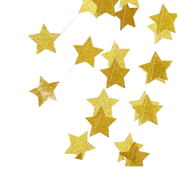 Juego de Decoraciones para Fiestas Advancent Adorno Colgante Estrella Plata Dorado Azul Claro