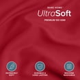 thumbnail image 4 of Bare Home Luxury Duvet Cover and Sham Set - Premium 1800 Collection - Ultra-Soft - Full, Red, 3-Pieces, 4 of 10