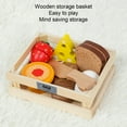 thumbnail image 3 of Juego De Comida De Juguete De Madera, Presenta Conceptos Básicos Nutricionales Juego De Juguetes De Comida De Juego Interesante Corte Realista Frutas Verduras Superficie, 3 of 7