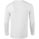 thumbnail image 2 of Gildan - Suave camiseta básica de manga larga para hombre (Blanco), 2 of 4