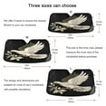 thumbnail image 5 of ALAZA A Pigeon Windshield Sun Shade Car Foldable Sun Visor Block UV Rays Protector 57"x31.5", 5 of 8