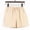 *Khaki, variant on Women's Cotton Crepe Wide Leg Shorts,Loose Fit Casual Bottoms Yellow,Womens Plus L