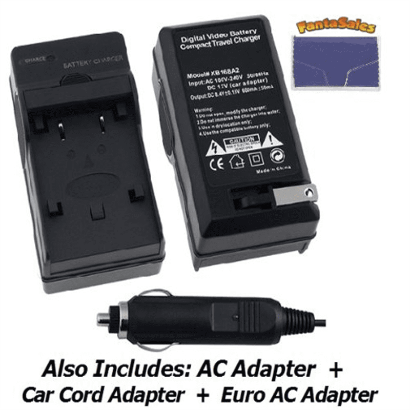Nikon D50 Digital Camera Battery Charger (110/220v with Car & EU