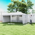 thumbnail image 3 of Outsunny 10'x 20' Outdoor Pop Up Canopy Tent W/ Carrying Bag White, 3 of 10