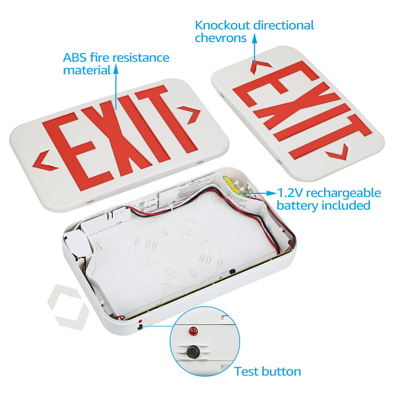 Emergency Lights, Fixtures And LED Exit Signs, Shop Emergency Lighting