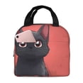 thumbnail image 1 of Easygdp Cute Black Kitten Cartoon Bolsa Térmica Premium - Tela Oxford Impermeable, Gran Capacidad, Bolsillo Frontal, Unisex para Trabajo, Escuela, Actividades al Aire Libre y Picnics, 1 of 8