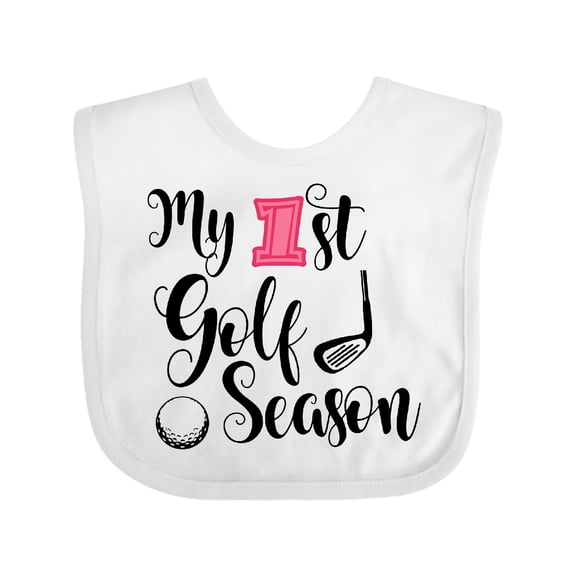 Inktastic My 1st Golf Season Girls Baby Bib