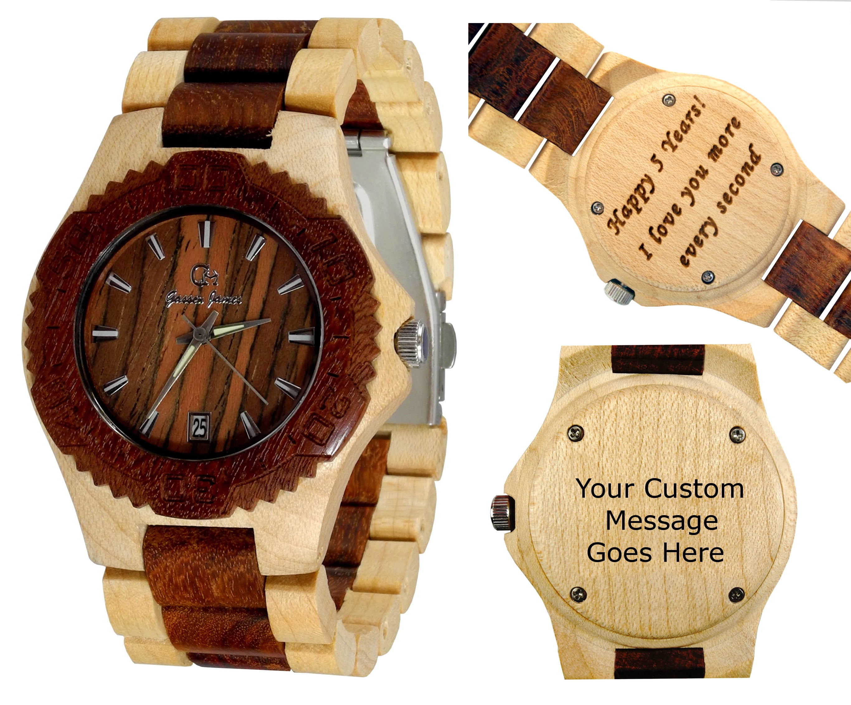 Woodman Watches Wooden watchWood watchWood engraving