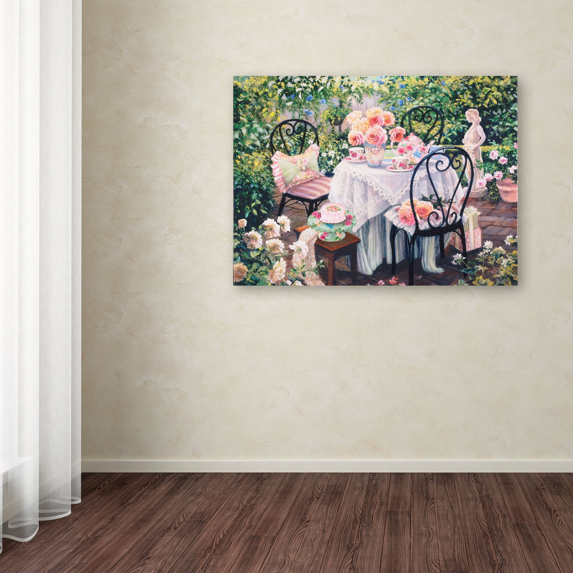 Trademark Fine Art 'Floral Garden' Canvas Art by Susan Rios