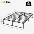 thumbnail image 3 of TROPOW Twin Bed Frames,Platform, Ultra Sturdy Metal Bed Frame with 3 in 1 Steel Support, 14 inch No Box Spring Needed Easy to Assemble Black Mattress Frame, 3 of 10