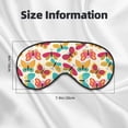 thumbnail image 5 of Xecao Colorful Butterflies for Soft Fluffy Sleeping Blindfold, Nap eye cover tailored for the utmost comfort for girls, women, kids, and adults., 5 of 7