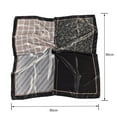 thumbnail image 2 of Xysaqa 35"x35" Square Silk Like Head Scarf - Women's Fashion Silk Feeling Scarf for Hair Wrapping and Sleeping at Night, 2 of 2