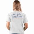 thumbnail image 2 of SALE Simply Southern Preppy Classic Basic Logo White T-Shirt, 2 of 4