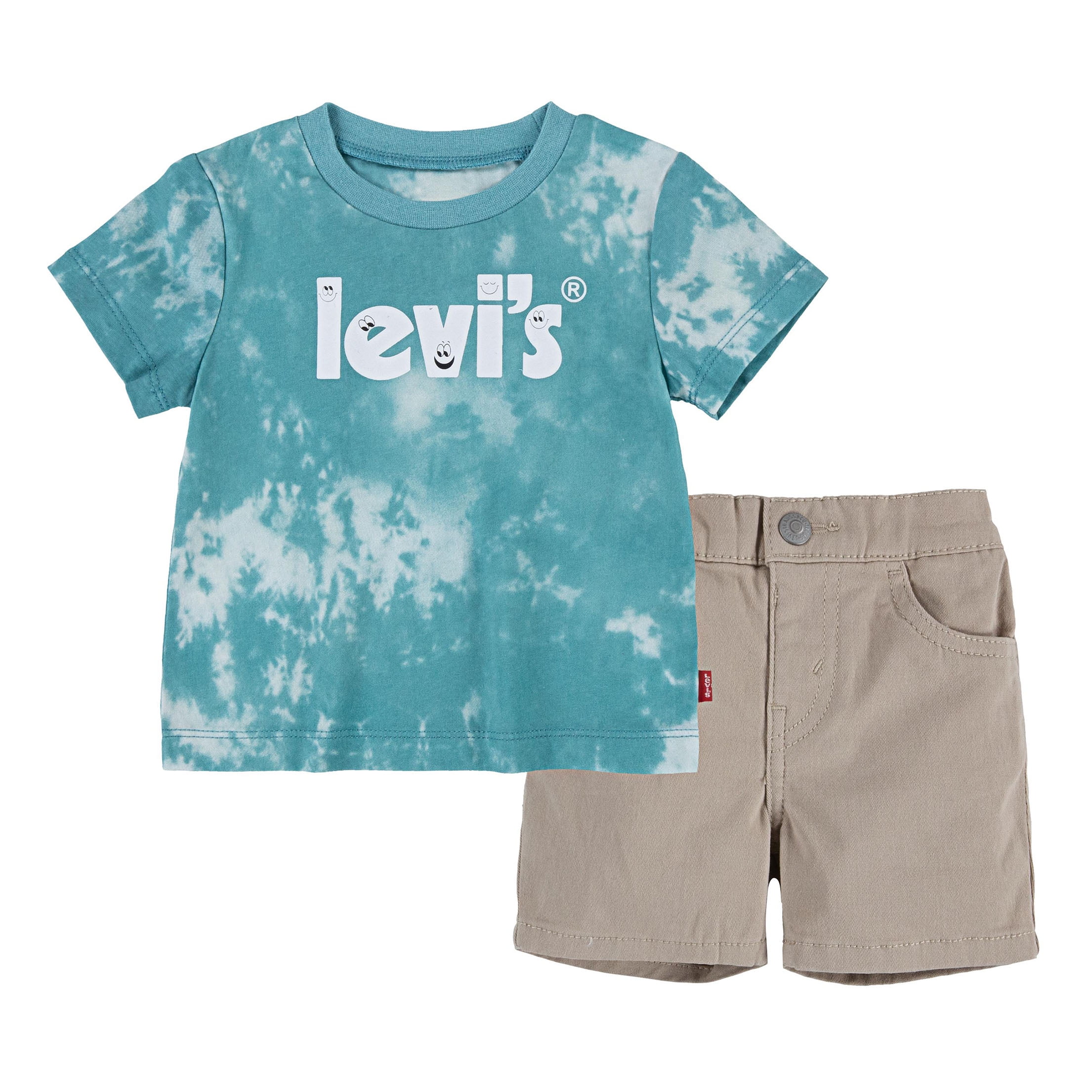 Levi's Boys' Graphic T-Shirt and Shorts 2-Piece Outfit Set, Sizes 4-20