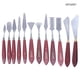 thumbnail image 5 of Ounissouiy Espátula para mezclar pintura, paleta de extensión de acero inoxidable, espátula de arte resistente, accesorio de dibujo para acuarela, Herramientas y accesorios para hornear 12 piezas Ounissouiy HA060748-06B, 5 of 6