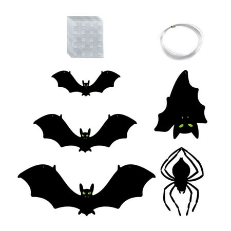 

1 Set of Halloween Themed Pendants Yard Bat Shape Hanging Pendants Spooky Bat Pendants