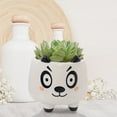 thumbnail image 2 of kjfeif Unique Design Animal Pot Ceramic Succulent Plant Pot , Cactus Potted Planting Bonsai Pots Set , Boho Flower Plant Pots for Indoor and Outdoor Gardening, 2 of 5