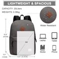 thumbnail image 2 of Mochila Vaschy ligera y resistente al agua para escuela, color gris, 2 of 9