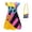 Costume Dress with Bag, variant on Halloween Patchwork Dress Costume Gothic Nightmare Cosplay Flutter Sleeve A Line Dress Outfit for Theme Party