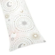 Celestial Pink Gold Stars and Moon Body Pillow Case by Sweet Jojo Designs