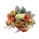 thumbnail image 2 of Inteprter Flores artificiales, tela de seda rosa, diamantes de imitación, ramo falso, decoración Floral DIY, centros de de cumpleaños para el Decoración del hogar Naranja, 2 of 6