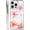 Pink Cherry Bow Pattern, variant on Magnetic Case for iPhone 13 iPhone 14, Pink Floral Pattern Cute Compatible with MagSafe Wireless Charging, Shockproof Protective Phone Case Cover, Clear White