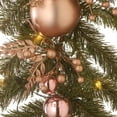 thumbnail image 3 of National Tree Company Artificial Christmas Garland, Green, Norwood Fir, Decorated With Pink Ribbon Bows, Berry Clusters, Ball Ornaments, Christmas Collection, 9 Feet, 3 of 3