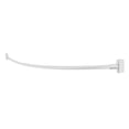 thumbnail image 2 of Wall-Mounted Adjustable Curved Shower Rod, White Finish, 2 of 11