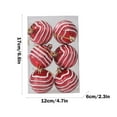 thumbnail image 4 of Pounoo New Clearance Grinch Christmas Decorations 6Pcs Christmas Ball Glitter Balls Holiday Fall Decor Christmas Ornaments Christmas Decor Holiday Products, 4 of 7
