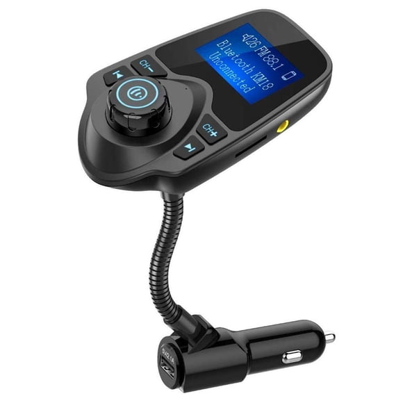 Transmisor FM Bluetooth para coche Nulaxy KM18 con pantalla de 1,44 pulgadas