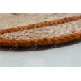 thumbnail image 5 of Area Rug Natural Jute Hand Braided Rug Orange Scalloped Runner, 5 of 8