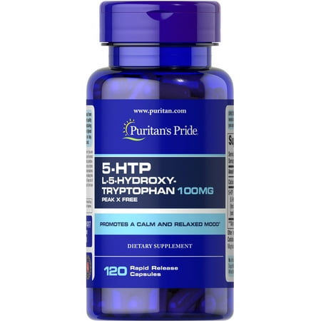 Puritans Pride 5-htp 100 Mg (griffonia Simplicifolia) Capsules, 120 ct