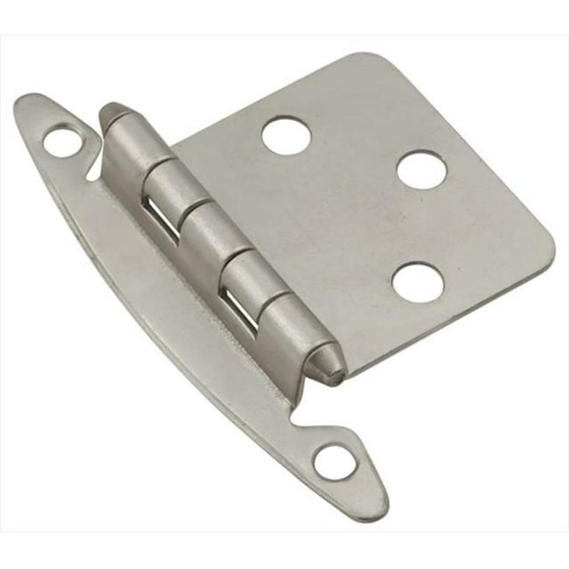 Hickory Hardware P139-SN Satin Nickel Flush Surface Mount Hinge 2-Pack