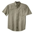 thumbnail image 4 of Port Authority Short Sleeve Twill Shirt-4XL (Khaki), 4 of 5
